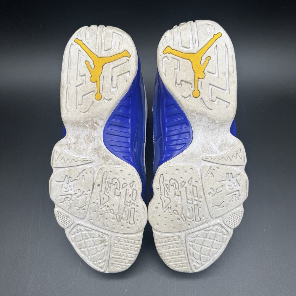Size 11 - Air Jordan 9 Retro Kobe Blue White Yellow Leather (302370-121) - Picture 8 of 10
